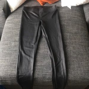 Faux leather leggings